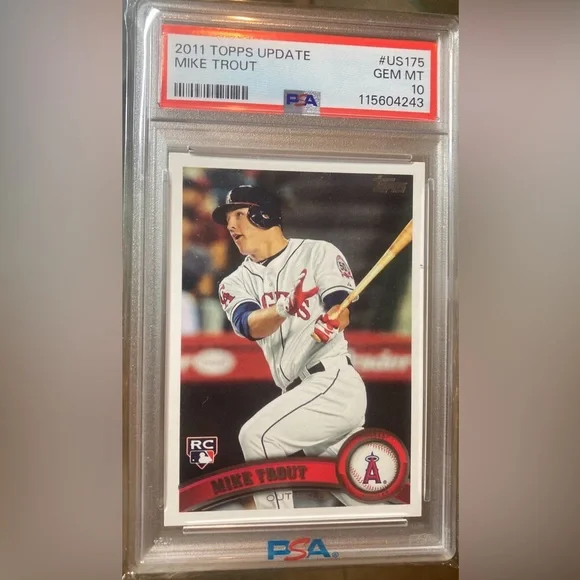 2011 Topps Update Mike Trout Rookie Card #US175 PSA 10 Gem Mint Rare Angels  SP